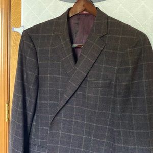 Hart Schaffner Marx brown flannel wool sport coat